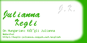 julianna kegli business card